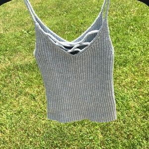 ❂ Ribbed Baby Blue Sweater Tank